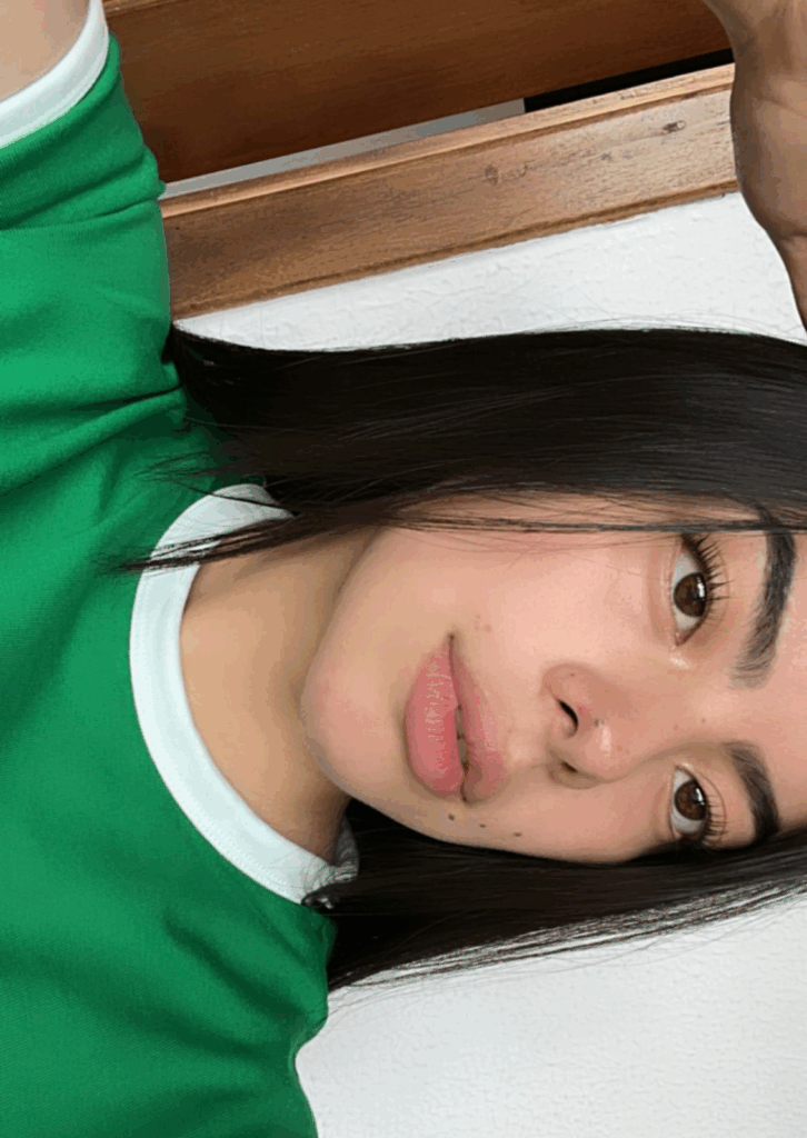 Fotografía facial de Domenica Alcivar. 